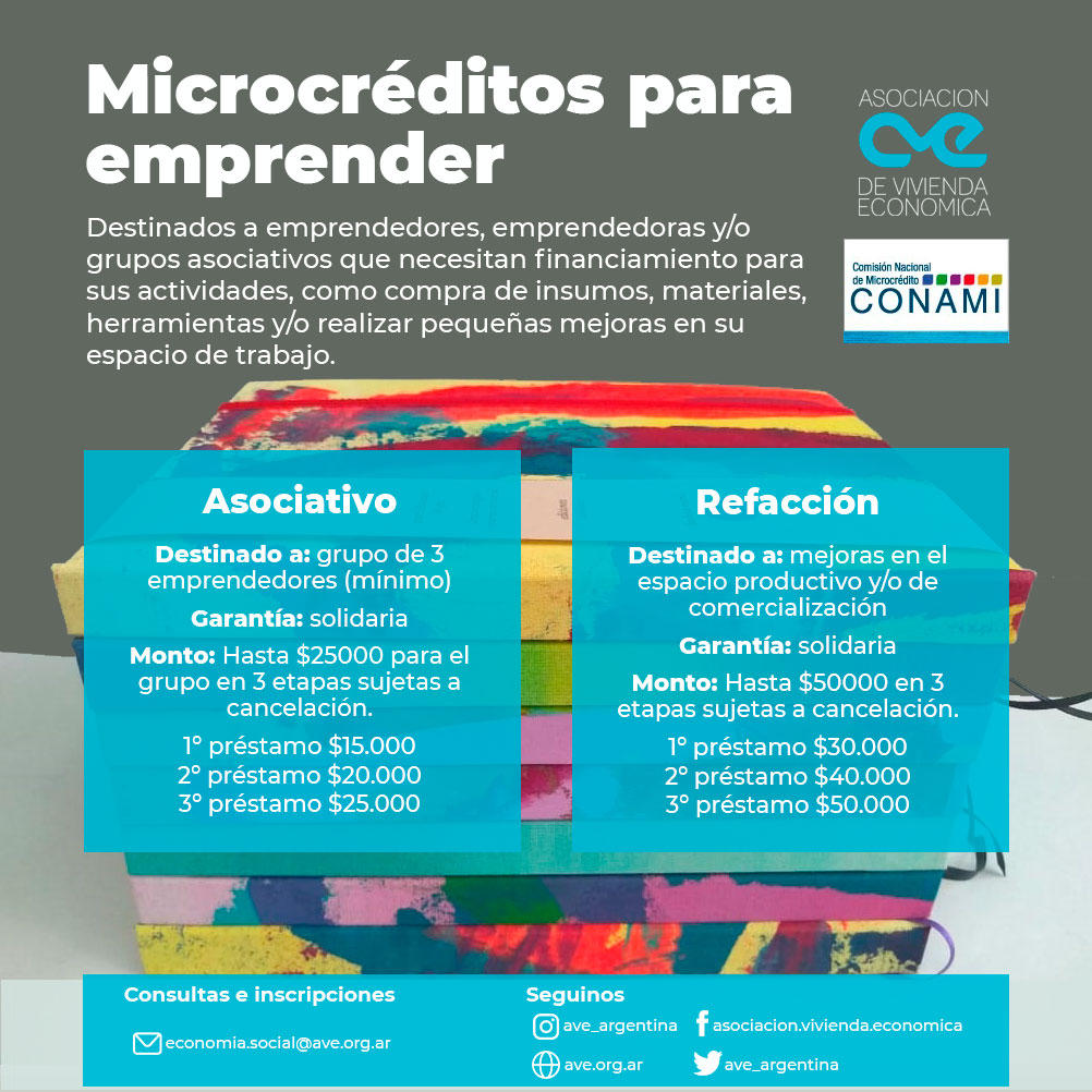  Microcréditos para emprendimientos de AVE