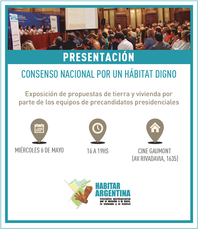 Consenso Nacional para un Hábitat Digno: los equipos de los partidos presentan sus propuestas