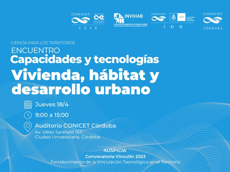Capacidades y tecnologías para la vivienda, el hábitat y el desarrollo urbano